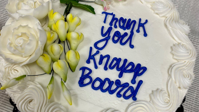 Special cake for Knapp Board
