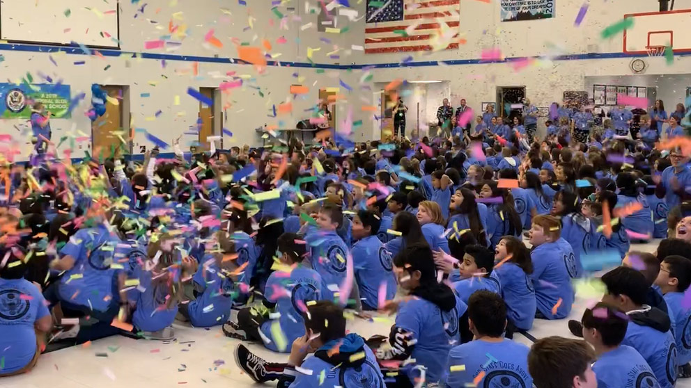 West Michigan Students Celebrate 2019 National Blue Ribbon School Designation During Assembly