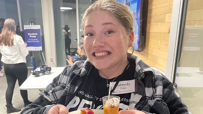 Grand River Prep senior Vega participates in GVSU grand opening of futurEDLab