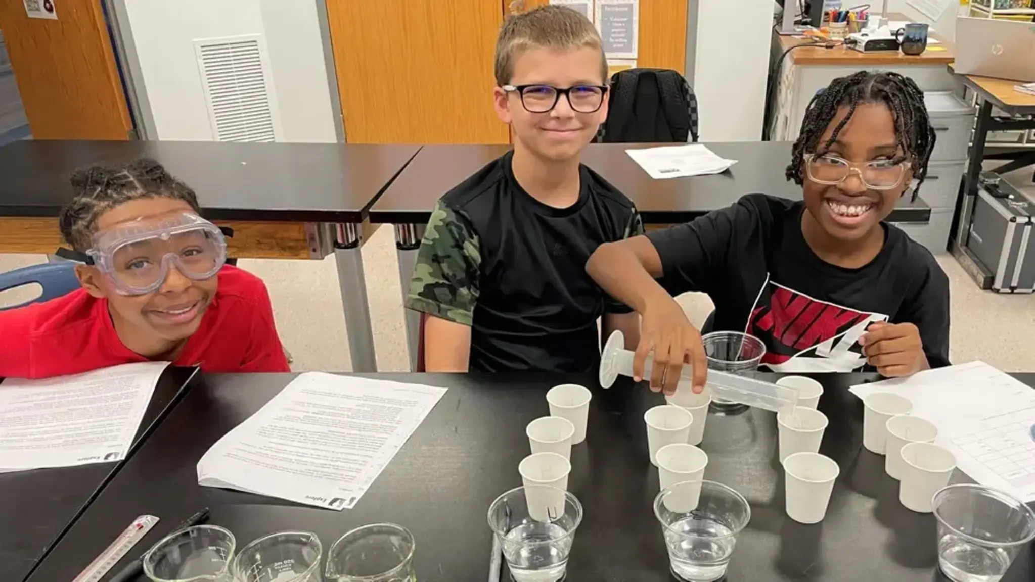 Hands-on Science Experiments Produce Questions and Solutions for Students at Knapp Academy