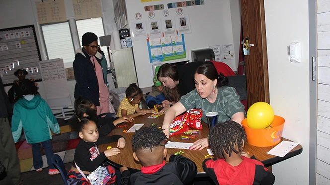 K-8 School in Muskegon: Timberland Charter Academy hosts a signing day event for future kindergartners.