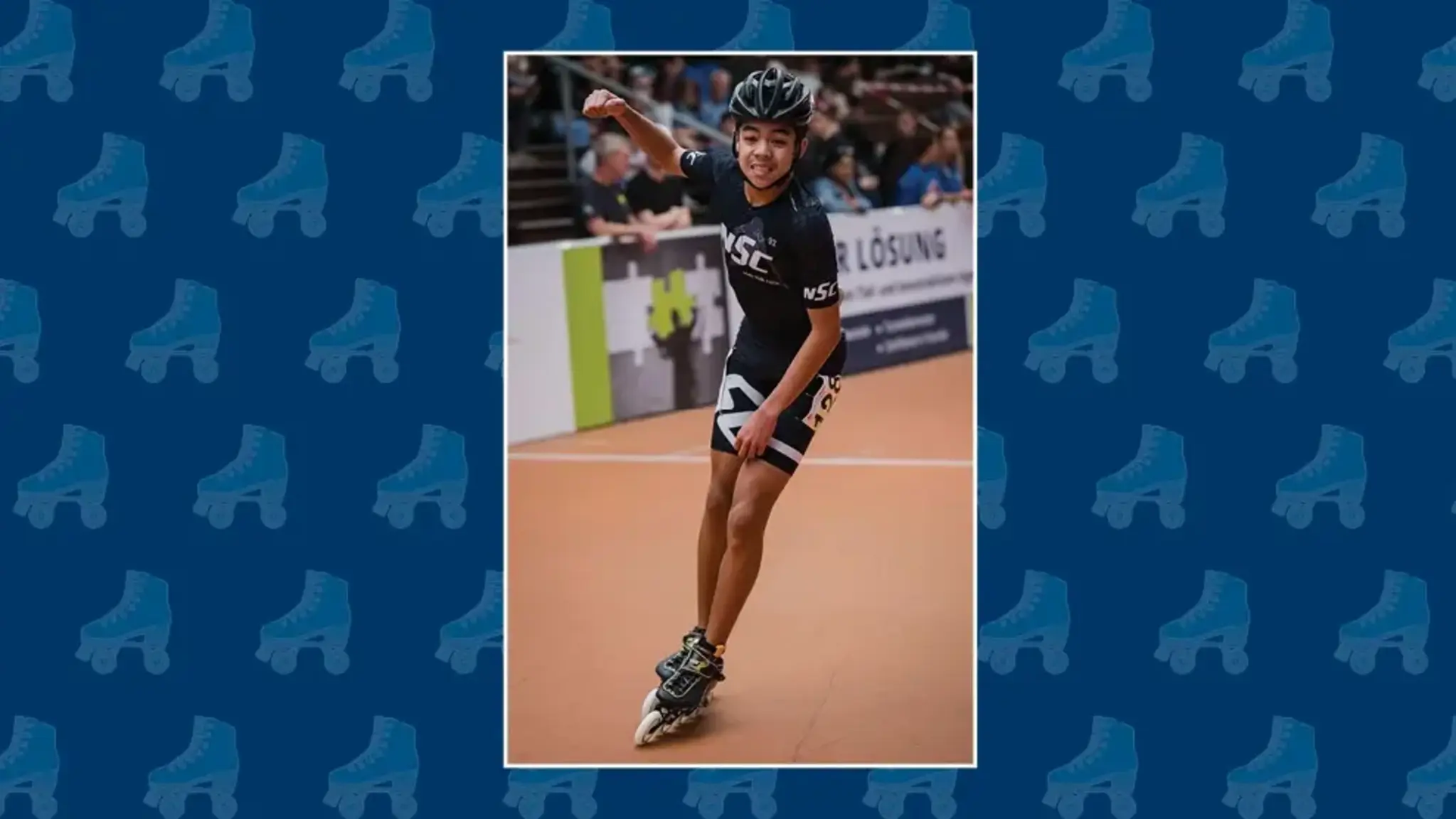 a person on roller skates