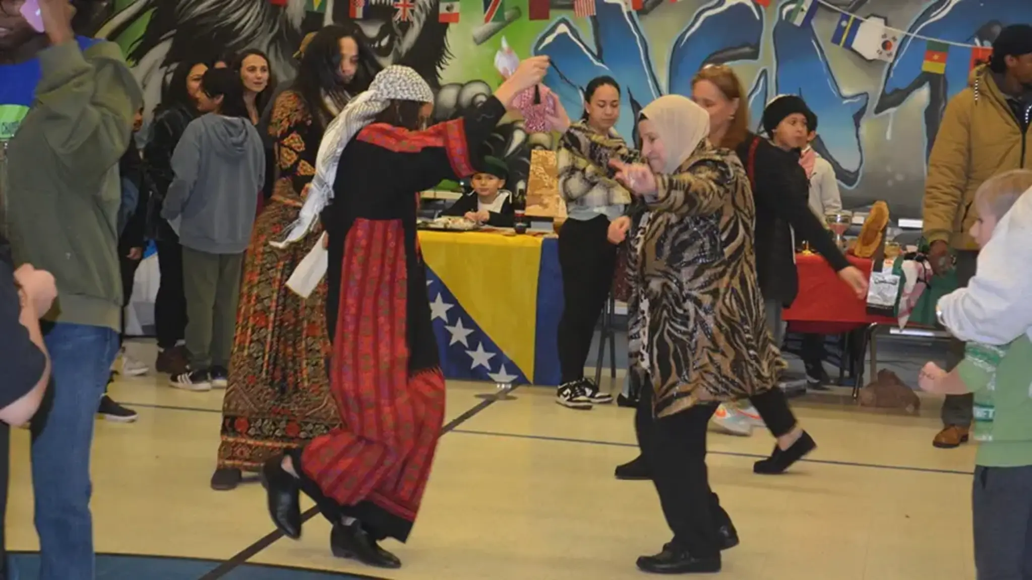 School Pairs International Night with New Family Welcome Party for Evening of Food and Fun