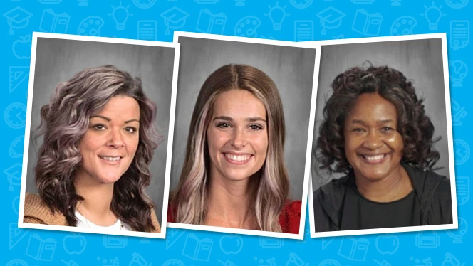 Jamie Bathurst, Sierra Anthony, and Felita Mitchell smiling..