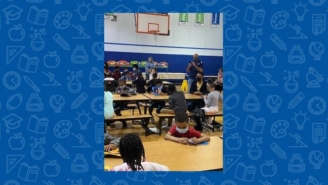 students listening
