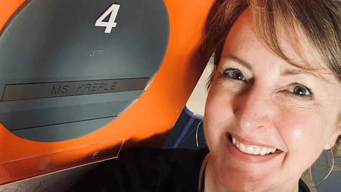Y5-8 School in Holland: Eagle Crest teacher, Kari Kreple, celebrates 28 years at the school.