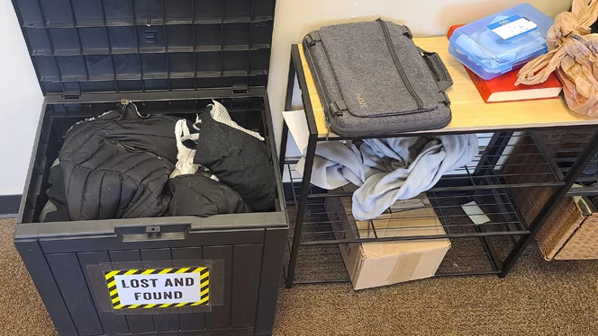 New items added to lost and found. New items added to lost and found.