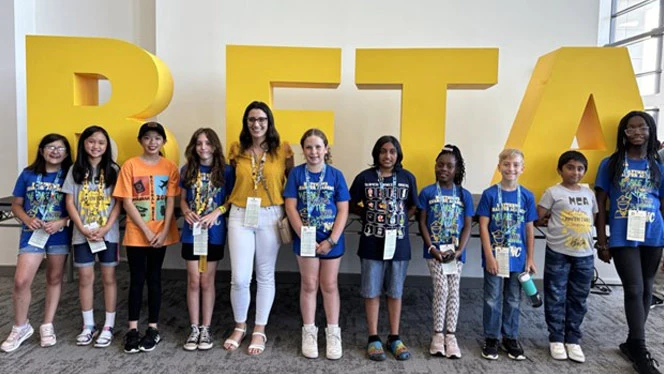 Matthew's students at Beta