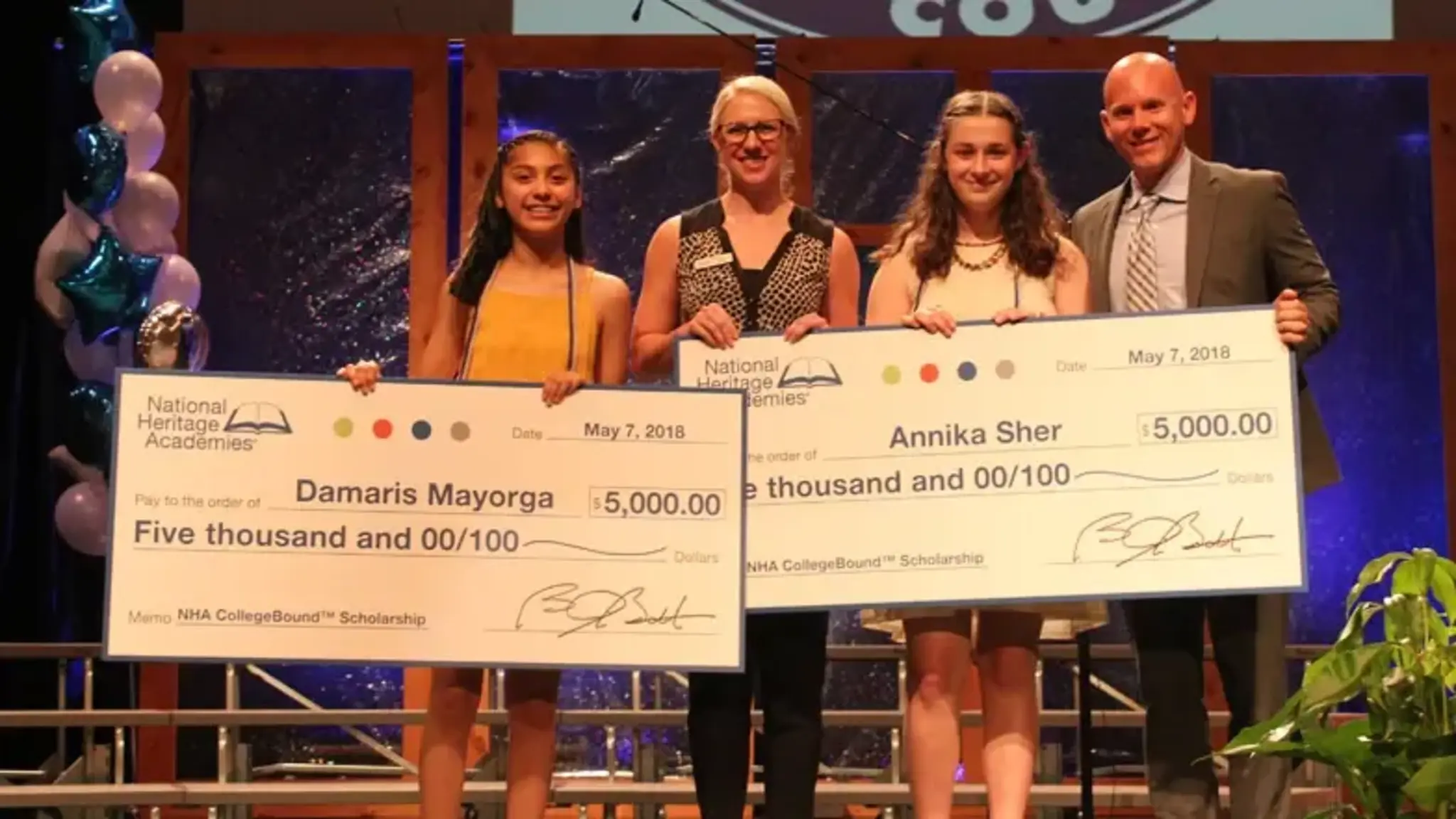 Two Cross Creek Charter Academy Eighth-Grade Students Win $5,000 College Scholarship