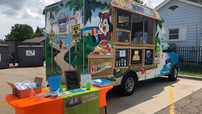 Kona Ice truck and NHA stand
