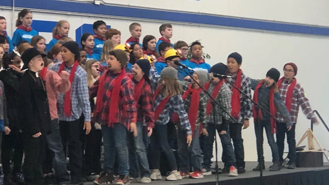 Lumberjacks and loggers singing