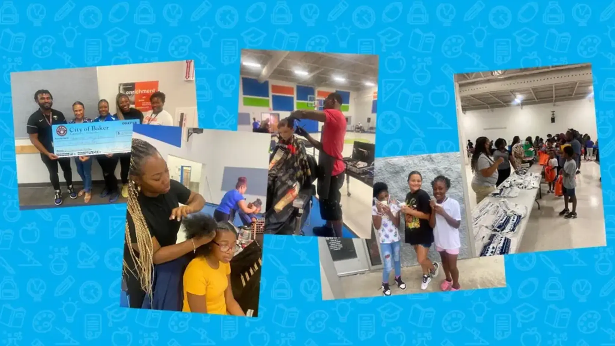 Community Foundation Presents Advantage with $500 Check at Back-to-School Event