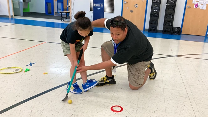 Steven Ventura teaching student sports Steven Ventura teaching student sports