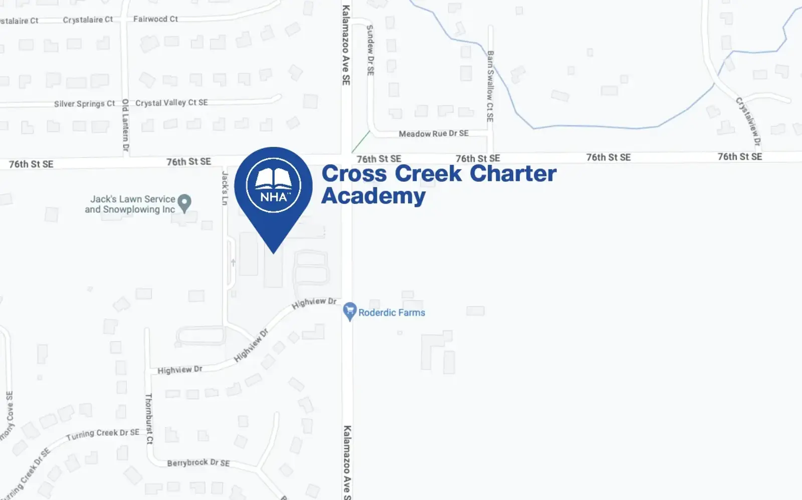 Map for Cross Creek Charter Academy
