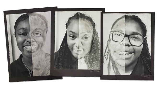 Center Line Prep student drawings
