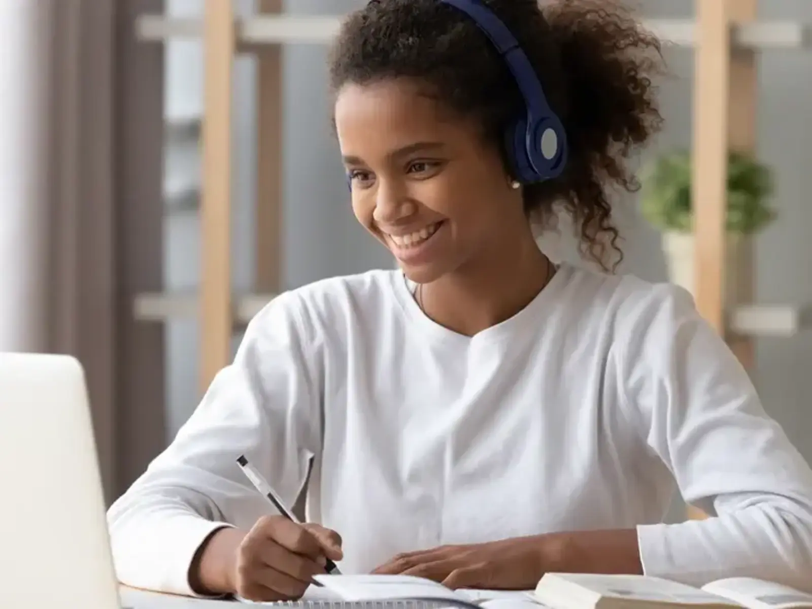 Student at laptop