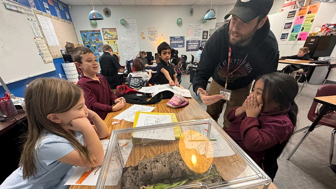 K-8 School in Commerce City: Landmark Academy students join new Bug Club.