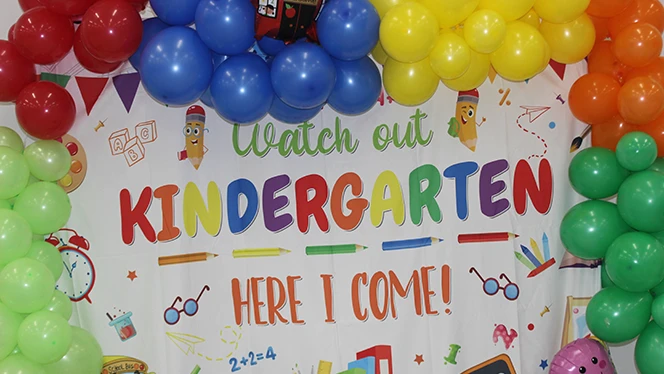 K-8 School in Muskegon: Timberland Charter Academy hosts a signing day event for future kindergartners.