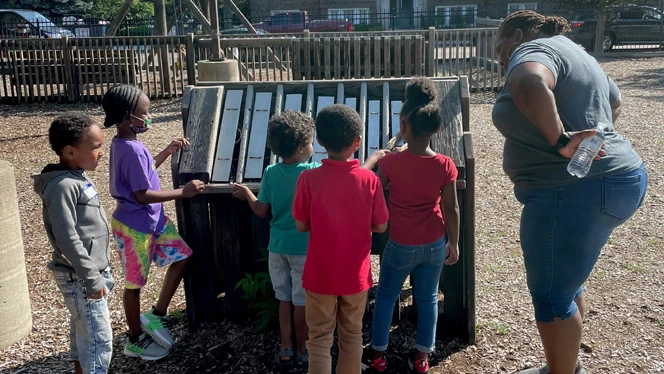 Detroit Merit KindCamp students