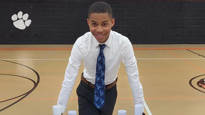 High School in Taylor: Taylor Preparatory High School 2025 graduate Makhai Spencer.