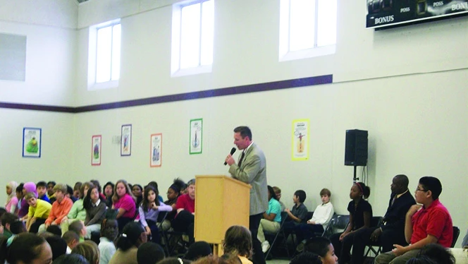 Y5-8 School in Ridge Park: Dean Linna has been at Ridge Park for 25 years.