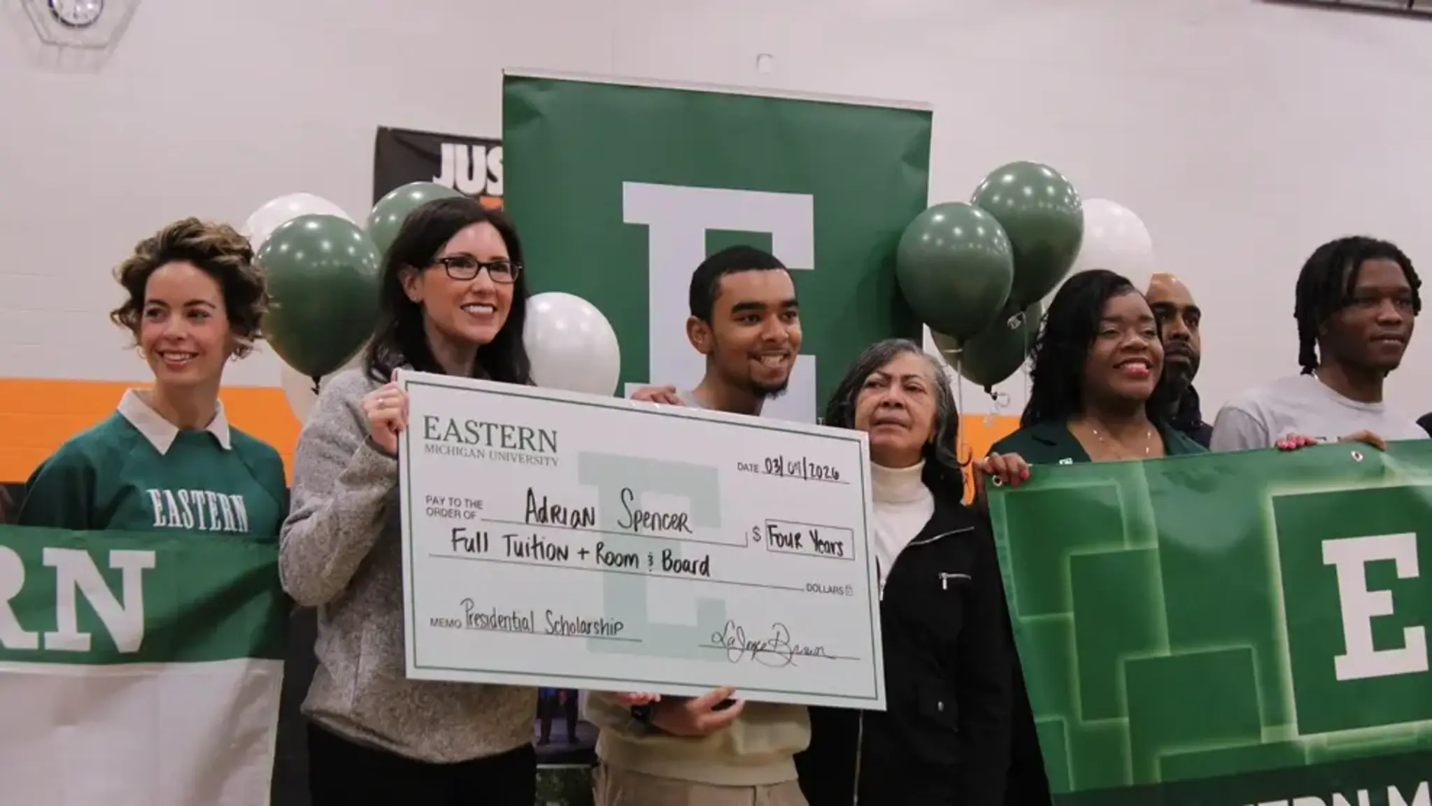 Taylor Prep Student Surprised with Full Ride to EMU