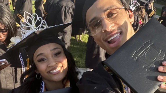 Canton Prep grad Blake Benjamin at graduation