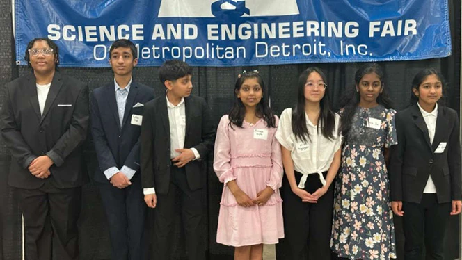 Y5-8 School in Plymouth: Plymouth Scholars third through eighth grade students participate in science fair.