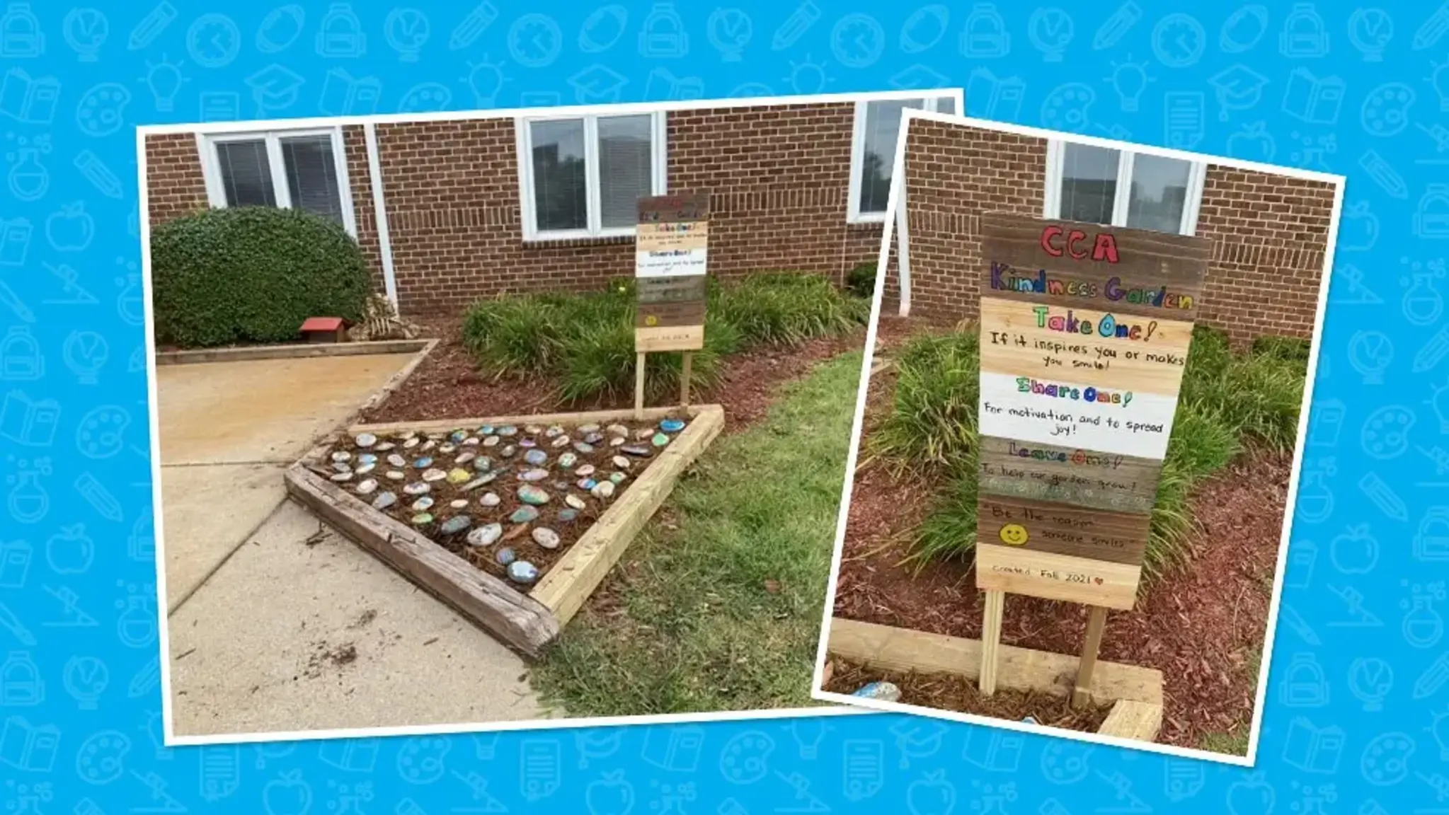 Canton Charter Academy’s Beautiful New Kindness Rock Garden