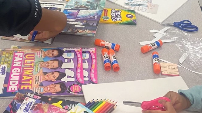 Supplies for vision boards.