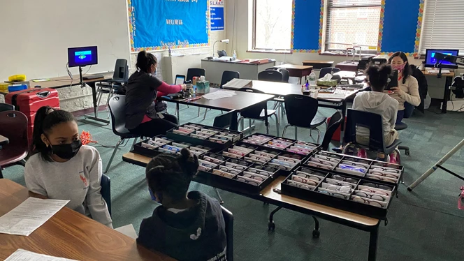 Student eye exams