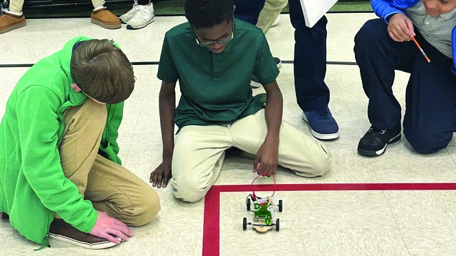 K-8 School in Canton: Achieve Charter Academy middle school students participated in The Fuel Cell Challenge.