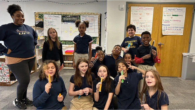 K-8 School in Kalamazoo: Paramount scholars earn Compliment Parties.
