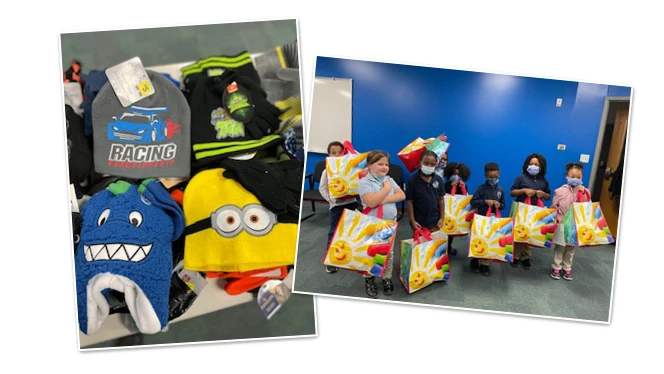Backpacks and goodie bags
