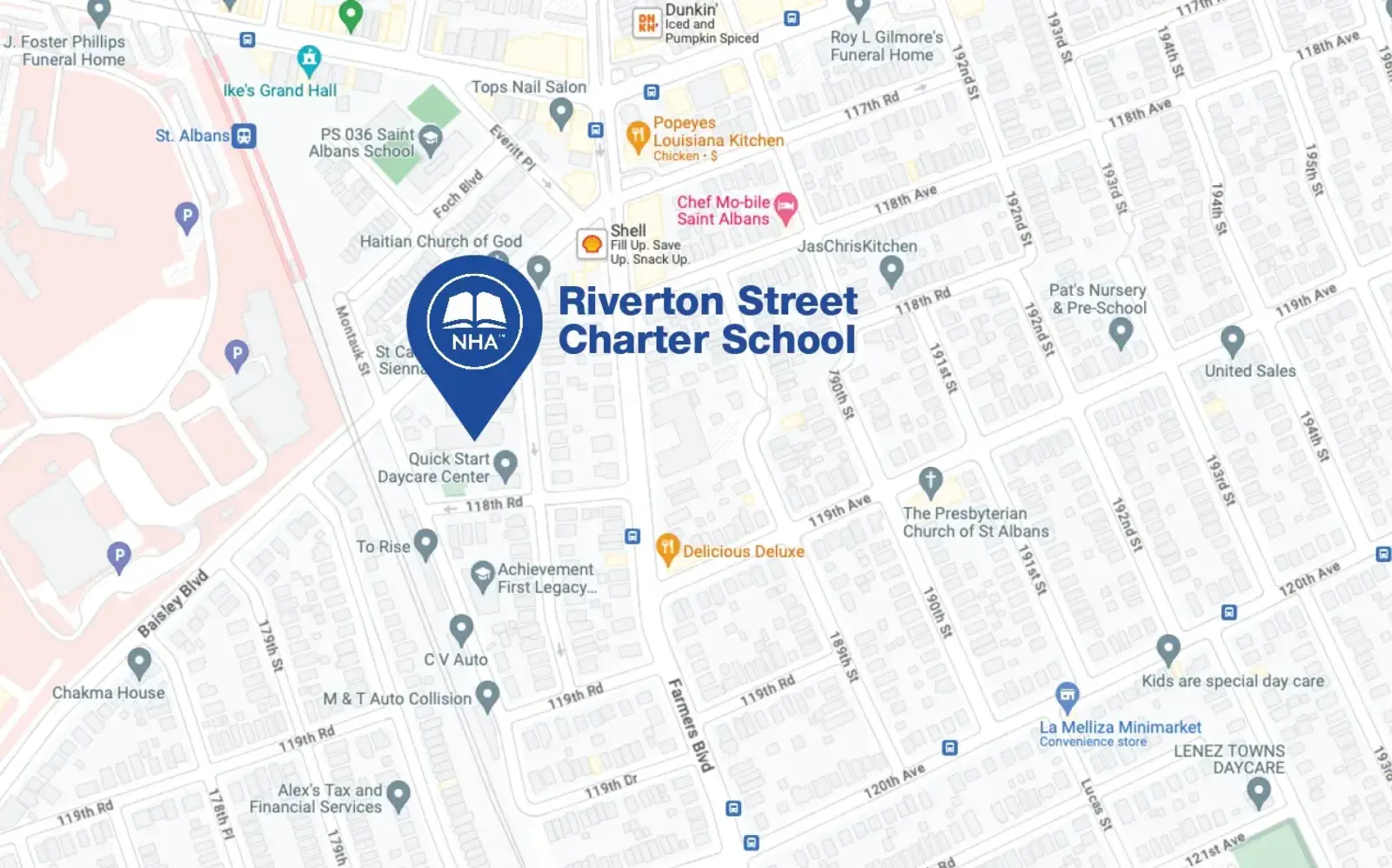 Map for Riverton Street Charter School