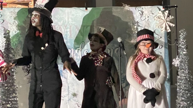 Children performing in a play. Children performing in a play.