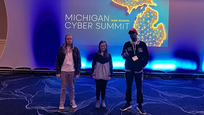 K-12 Virtual School in Michigan: PVA students attend Michigan Cyber Summit.