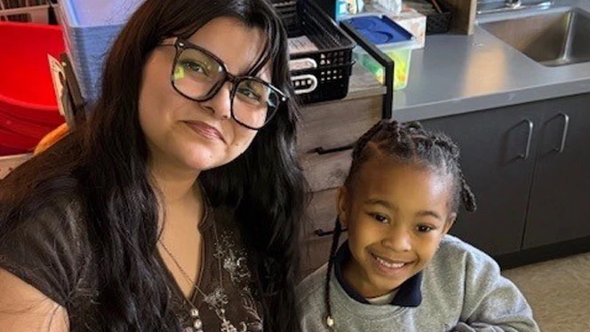 K-8 School in Taylor: Quest Charter Alumni come back to volunteer.