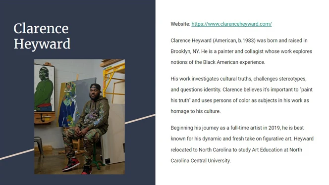 artist Clarence Heyward
