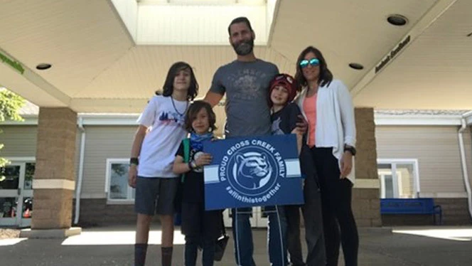 Rebecca Joyner with her family. Rebecca Joyner with her family.