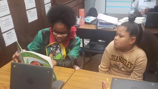 Emerson Academy reading buddies