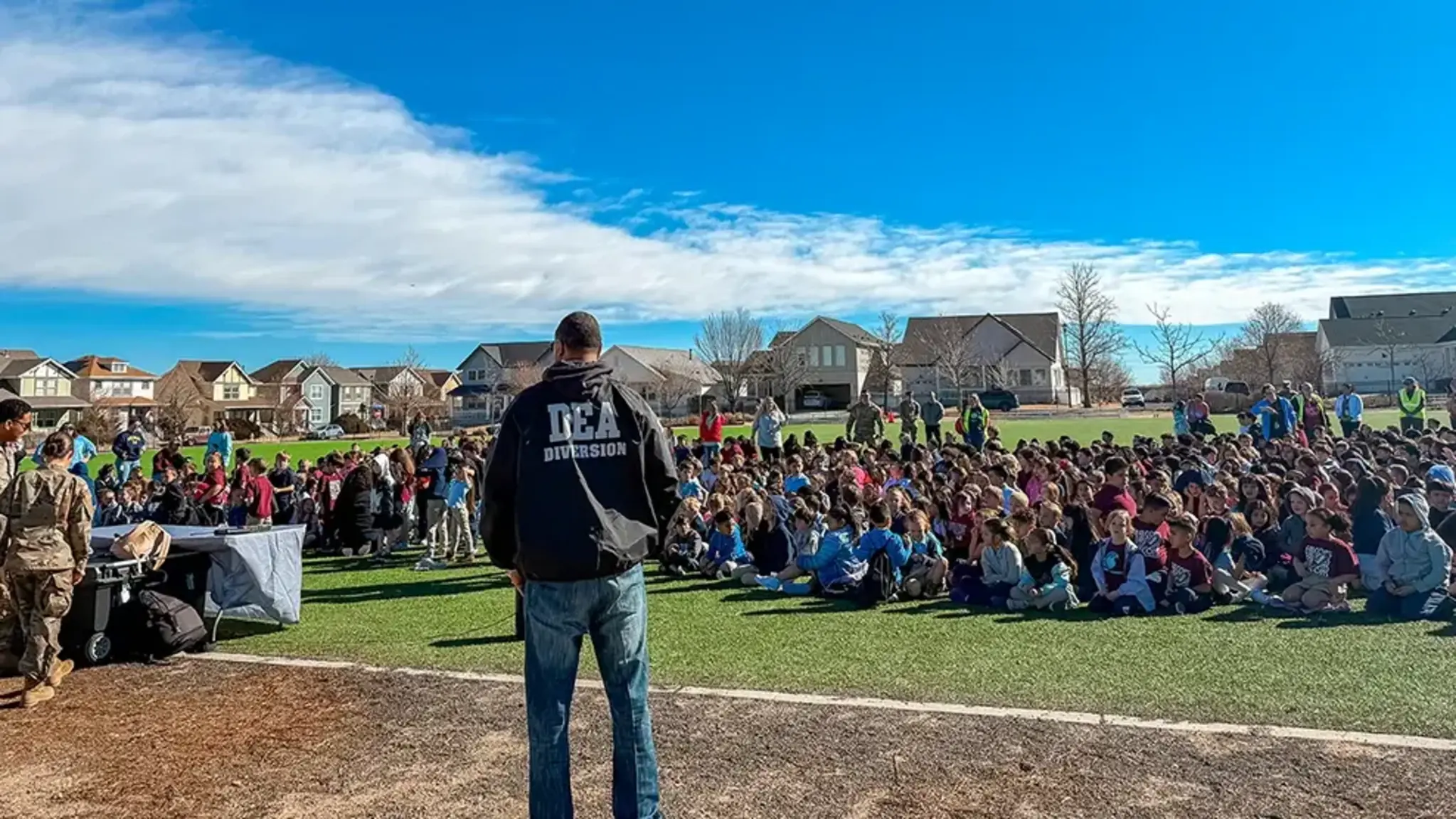 Special Visitors Land at Foundations Academy to Deliver Important Message