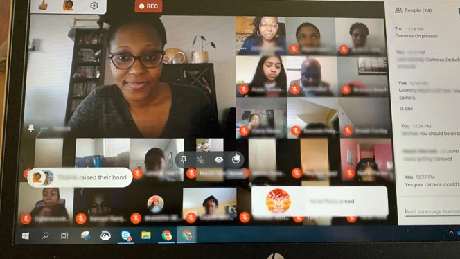 teaching Zoom class