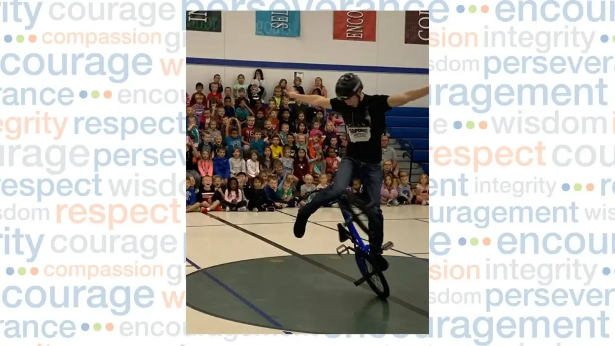 Matt Wilhelm, BMX Flatland Rider, Visits Cross Creek Charter Academy