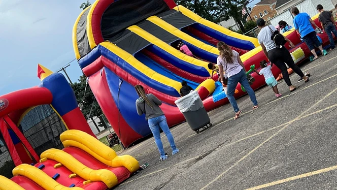 Jumbo inflatible at Center Line Academy