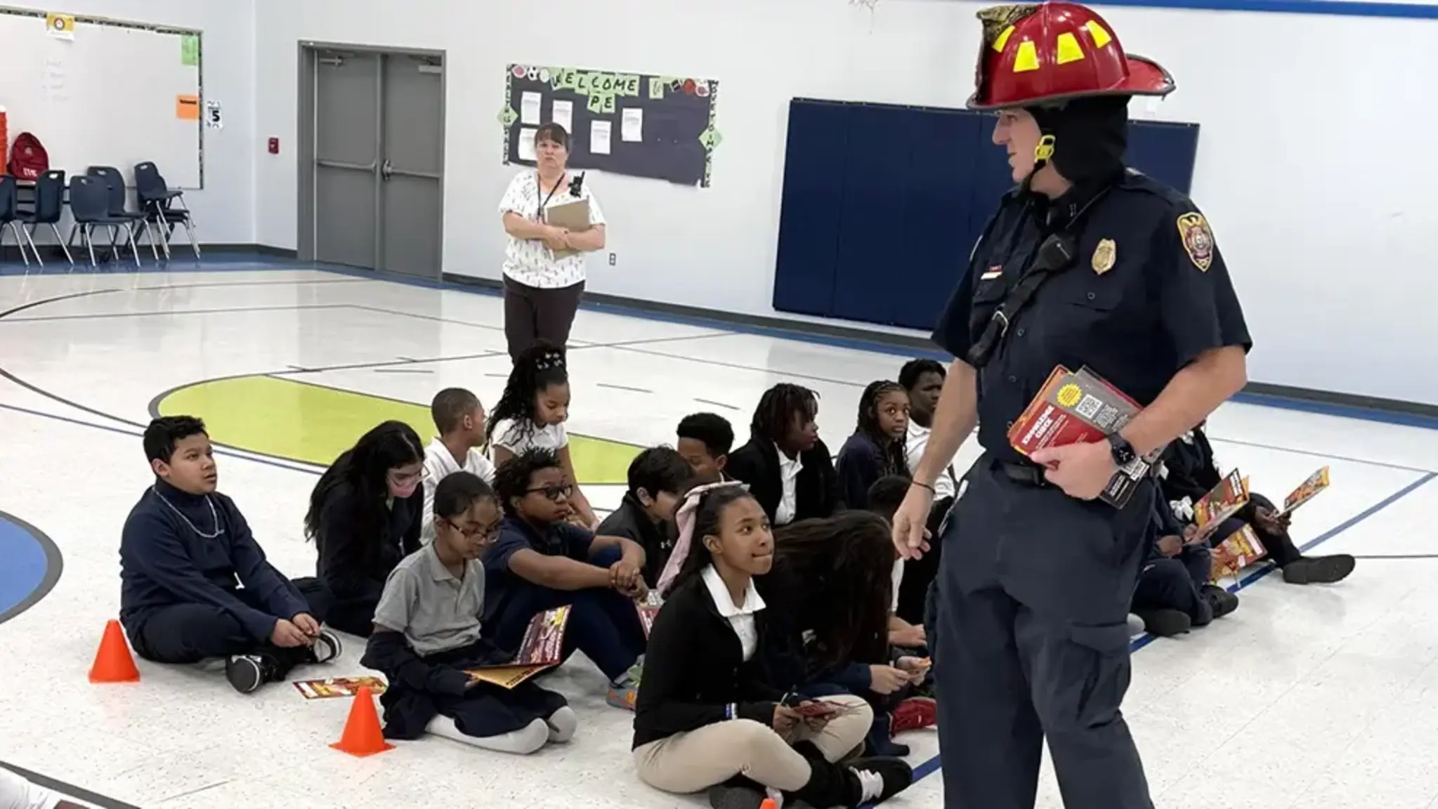 Fire Department Visit Provides Community Connection, Important Safety Tips