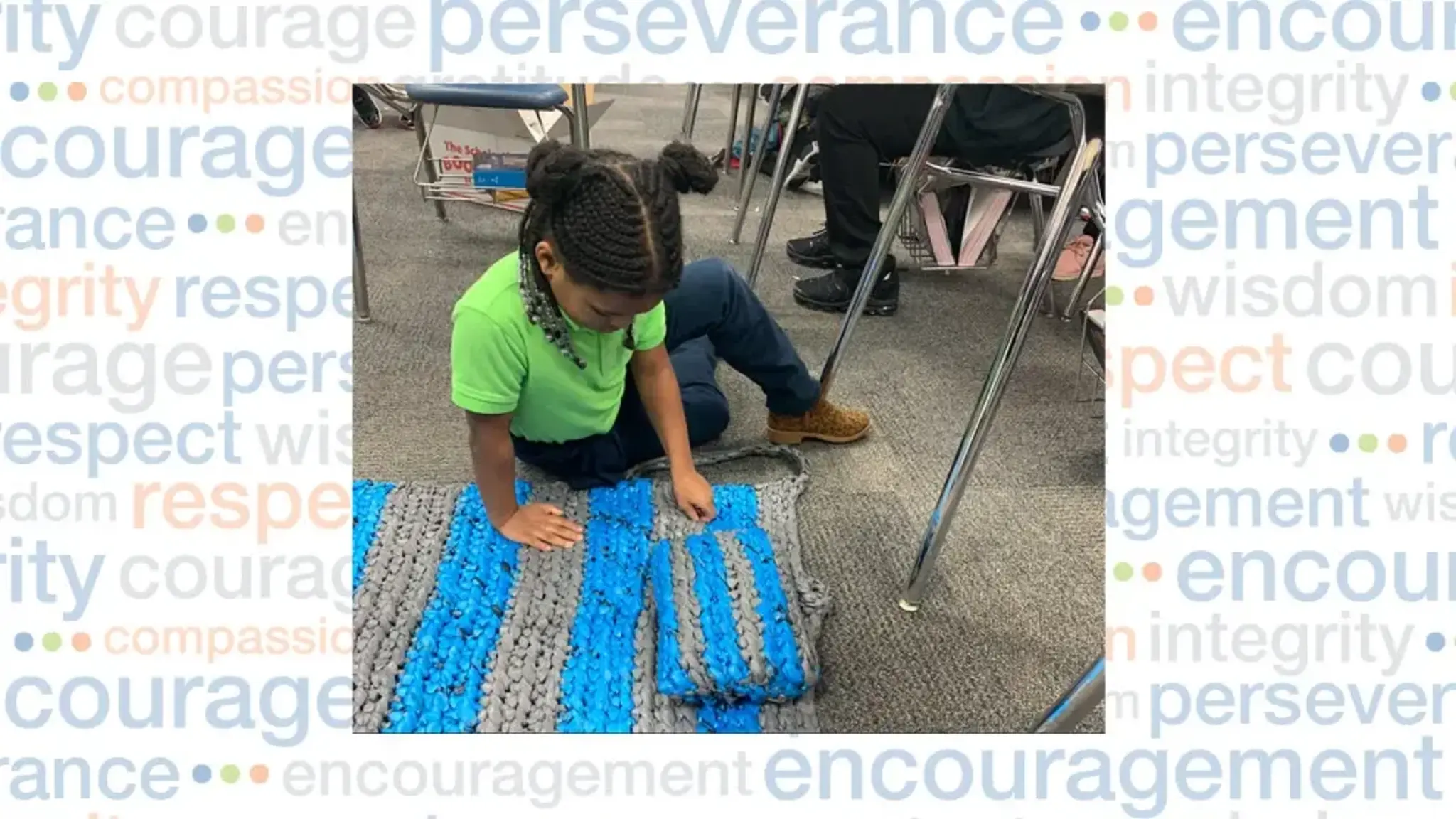 Detroit Students Create Recycled Mats and Pillows for the Homeless