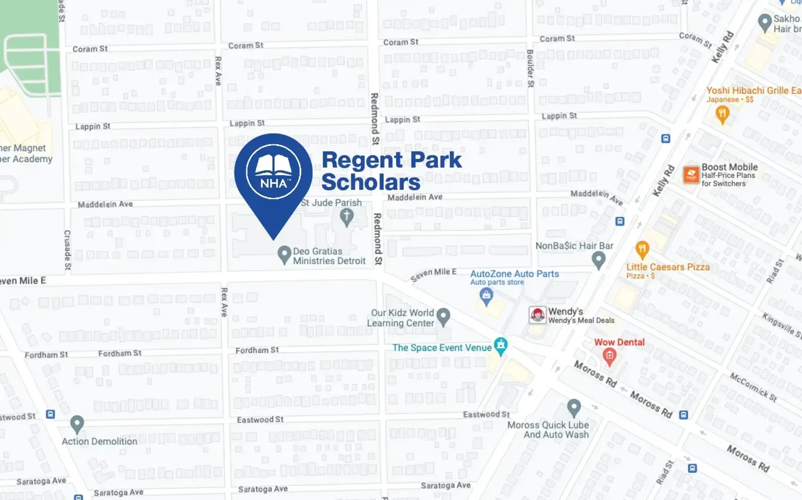 Map for Regent Park Scholars