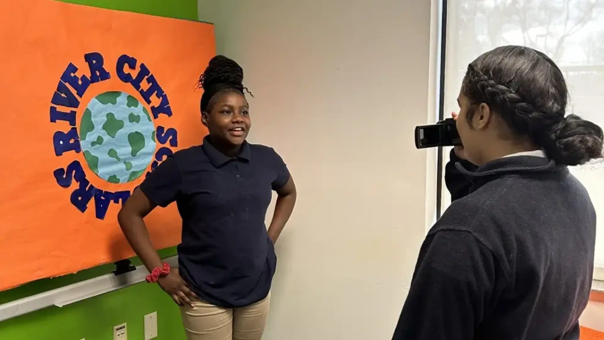 River City Scholars Learning to Use a Camera Firsthand