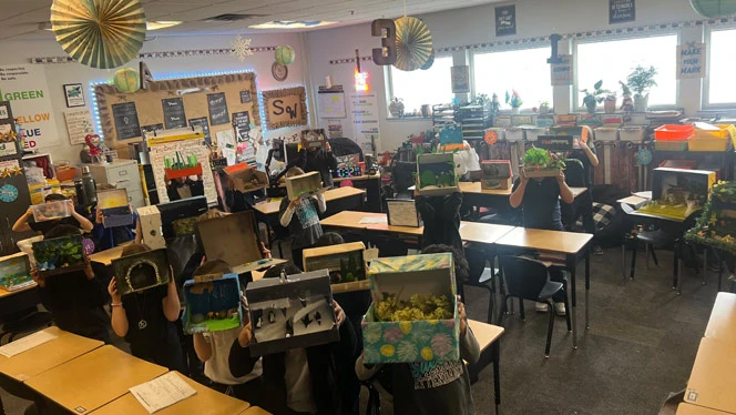 K-8 School in Canton: Ms. Walter's classroom.